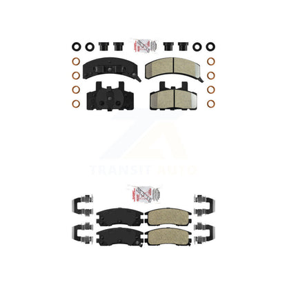 Semi-Metallic Disc Brake Pads Front Rear Kit For Cadillac DeVille