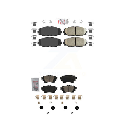 Ceramic Disc Brake Pads Front Rear Kit For 2019 Toyota Corolla 1.8L