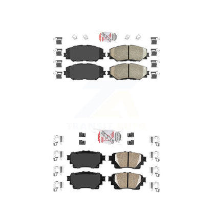 Ceramic Disc Brake Pads Front Rear Kit For 2019 Toyota Corolla 1.8L