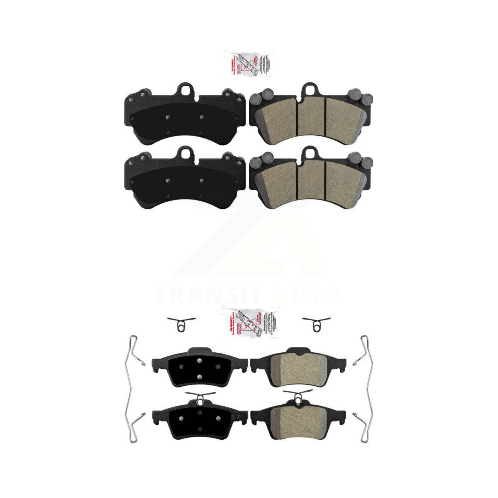 Semi-Metallic Disc Brake Pads Front Rear Kit For 2017 Mercedes-Benz G550 4x4