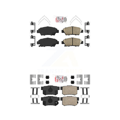 Ceramic Disc Brake Pads Front Rear Kit For 2011-2015 Honda CR-Z