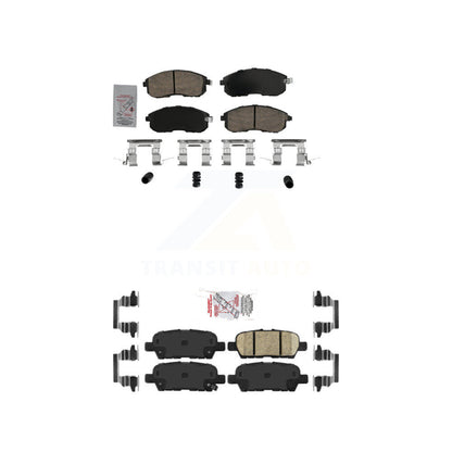 Ceramic Disc Brake Pads Front Rear Kit For Nissan Sentra Altima 350Z INFINITI