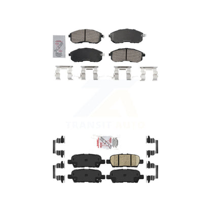 Ceramic Disc Brake Pads Front Rear Kit For Nissan Sentra Altima 350Z INFINITI