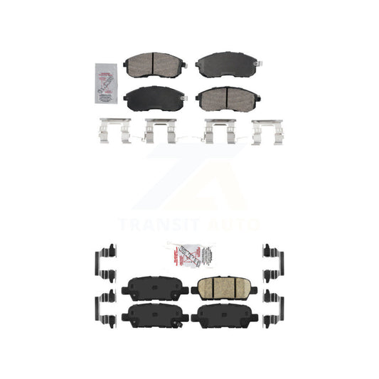 Ceramic Disc Brake Pads Front Rear Kit For Nissan Sentra Altima 350Z INFINITI