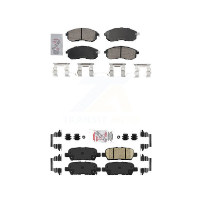 Ceramic Disc Brake Pads Front Rear Kit For Nissan Sentra Altima 350Z INFINITI