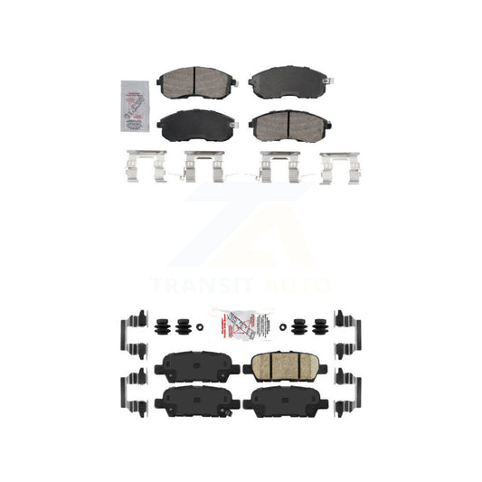 Ceramic Disc Brake Pads Front Rear Kit For Nissan Sentra Altima 350Z INFINITI