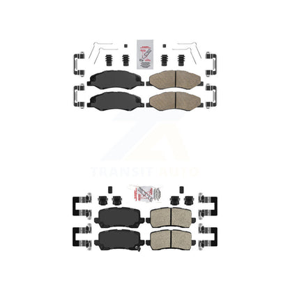 Ceramic Disc Brake Pads Front Rear Kit For 2021-2023 Honda Odyssey
