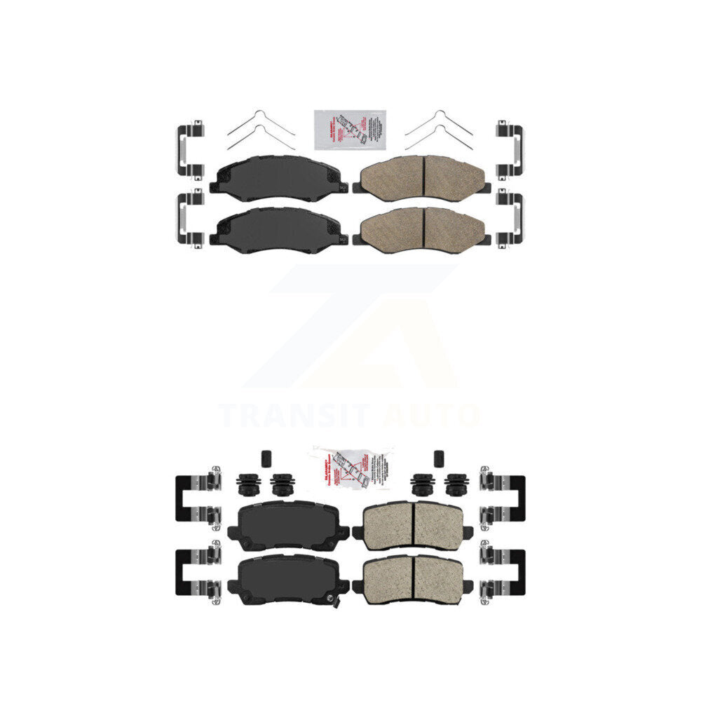 Ceramic Disc Brake Pads Front Rear Kit For 2021-2023 Honda Odyssey