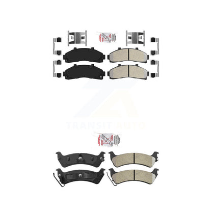 Semi-Metallic Disc Brake Pads Front Rear Kit For 01 Ford Explorer From 02