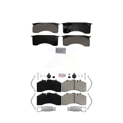 Semi-Metallic Disc Brake Pads Front Rear Kit For Blue Bird Vision School Bus All