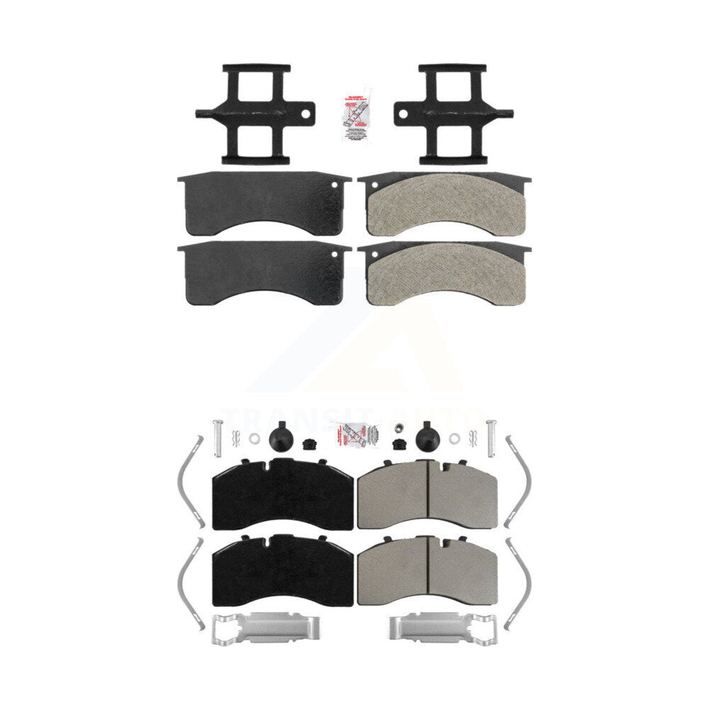 Semi-Metallic Disc Brake Pads Front Rear Kit For Blue Bird Vision School Bus All