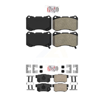 Semi-Metallic Ceramic Disc Brake Pads Front Rear Kit For Acura TL