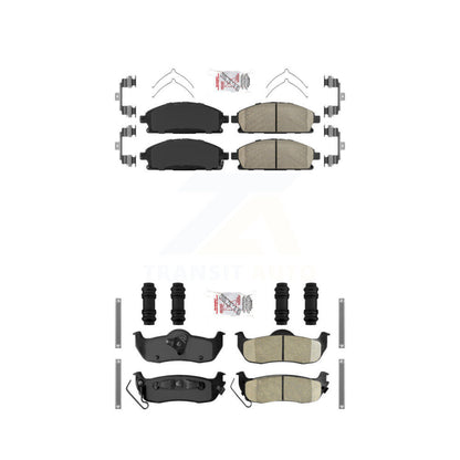 Ceramic Disc Brake Pads Front Rear Kit For 2004 Nissan Pathfinder To 07 04