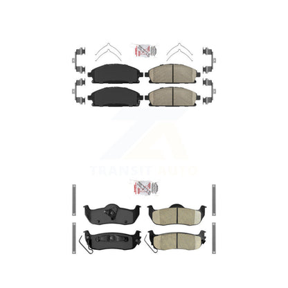Ceramic Disc Brake Pads Front Rear Kit For 2004 Nissan Pathfinder To 07 04