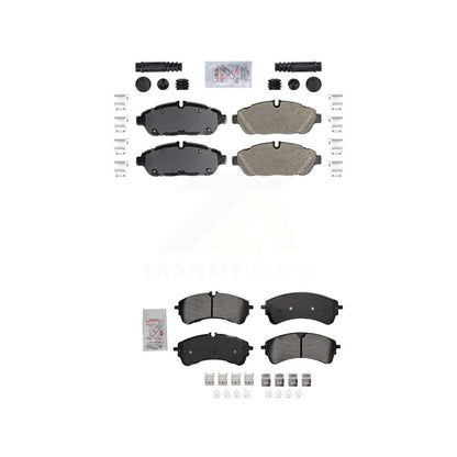 Semi-Metallic Disc Brake Pads Front Rear Kit For Ford Transit-250 Transit-150 HD