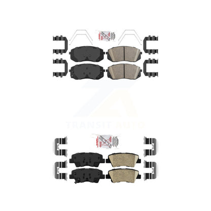 Ceramic Disc Brake Pads Front Rear Kit For 2016 Hyundai Sonata GAS engine