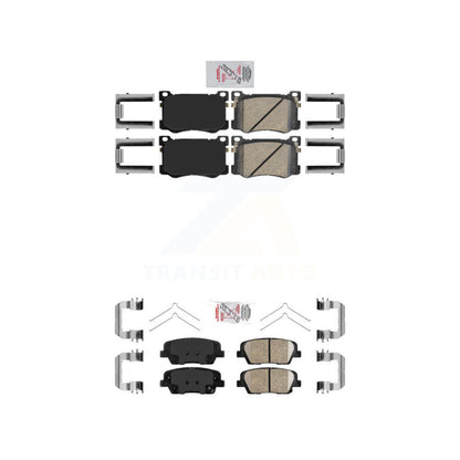 Ceramic Disc Brake Pads Front Rear Kit For 2018-2020 Genesis G80 3.3L