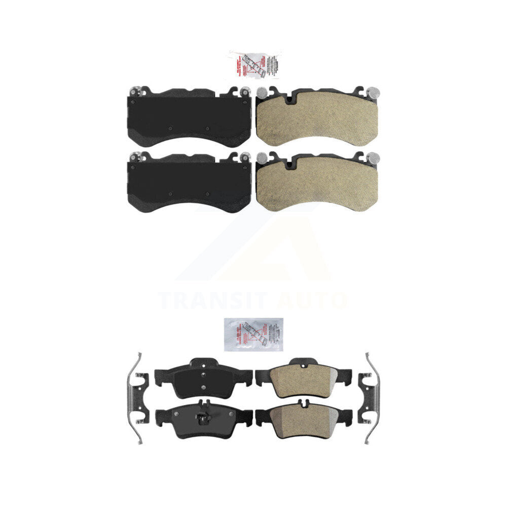 Semi-Metallic Disc Brake Pads Front Rear Kit For Mercedes-Benz SL63 AMG E63 SL65