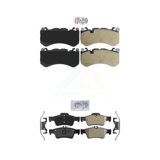 Semi-Metallic Disc Brake Pads Front Rear Kit For Mercedes-Benz SL63 AMG E63 SL65