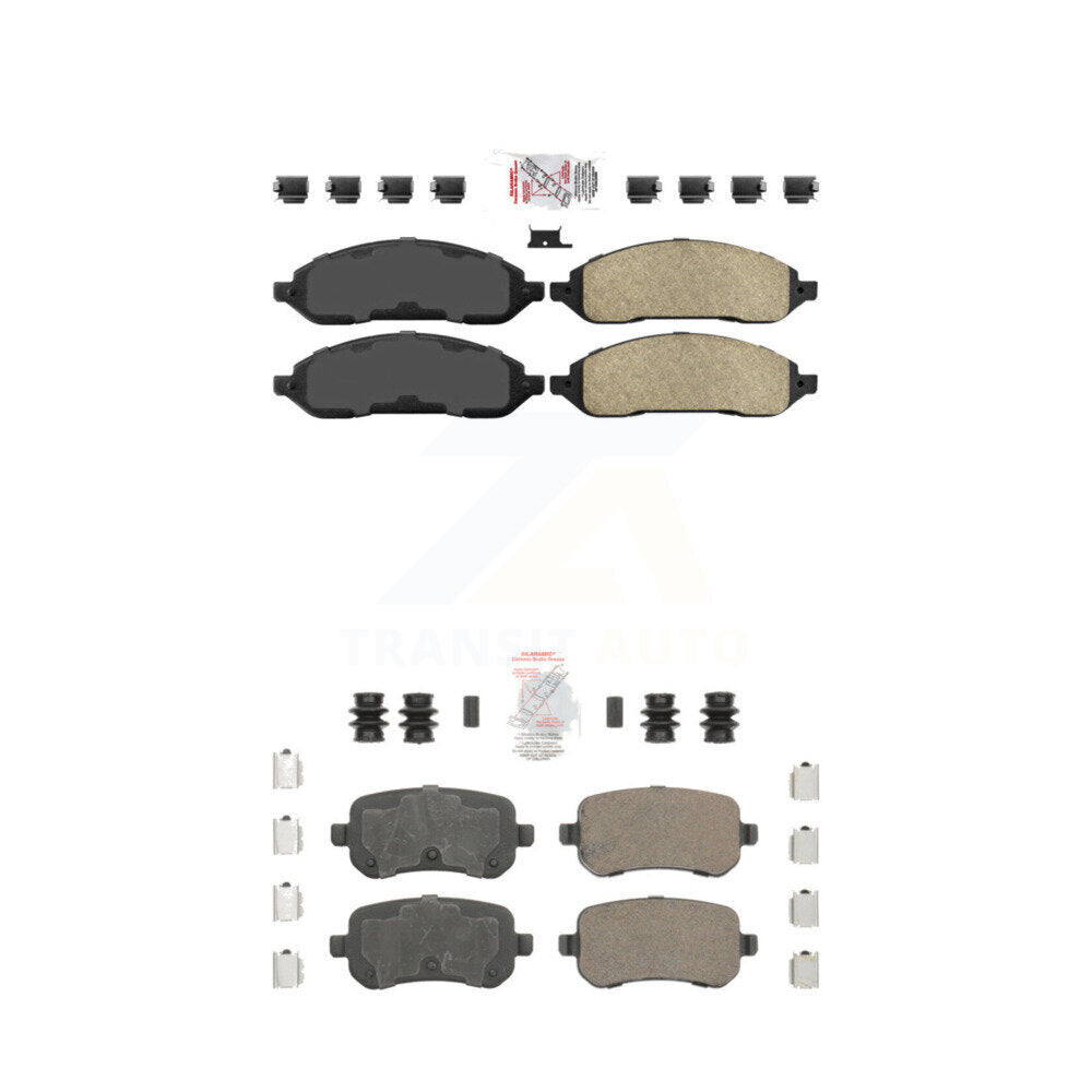 Ceramic Disc Brake Pads Front Rear Kit For Ford Freestar Mercury Monterey