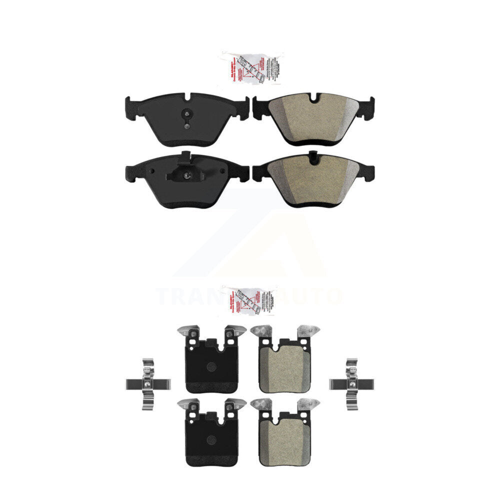 Semi-Metallic Disc Brake Pads Front Rear Kit For BMW 328i 335i