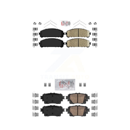 Ceramic Disc Brake Pads Front Rear Kit For Toyota Highlander Sienna RAV4 Prime
