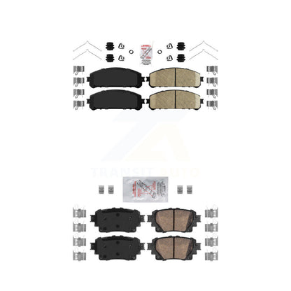Ceramic Disc Brake Pads Front Rear Kit For Toyota Highlander Sienna RAV4 Prime