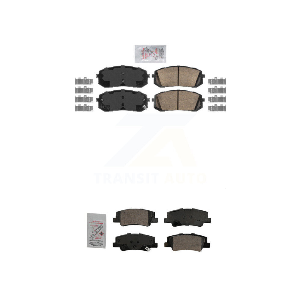 Ceramic Disc Brake Pads Front Rear Kit For Hyundai Sonata Kia Niro EV K5