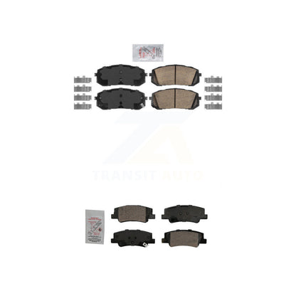 Ceramic Disc Brake Pads Front Rear Kit For Hyundai Sonata Kia Niro EV K5