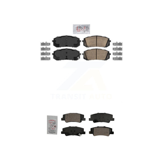 Ceramic Disc Brake Pads Front Rear Kit For Hyundai Sonata Kia Niro EV K5