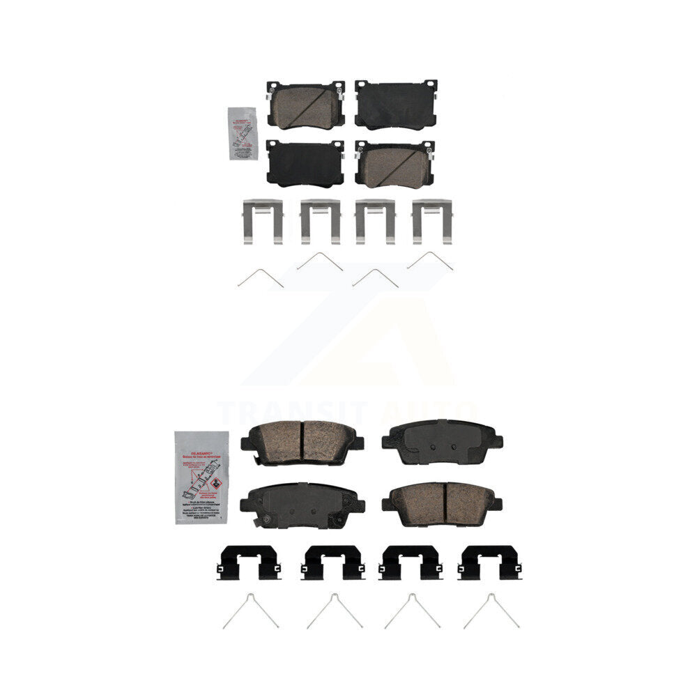 Ceramic Disc Brake Pads Front Rear Kit For 2018-2020 Genesis G80 3.8L 5.0L