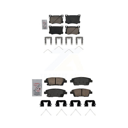 Ceramic Disc Brake Pads Front Rear Kit For 2018-2020 Genesis G80 3.8L 5.0L