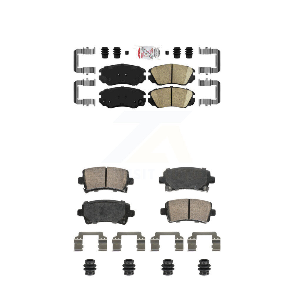 Ceramic Disc Brake Pads Front Rear Kit For Chevrolet Buick Malibu Impala Regal