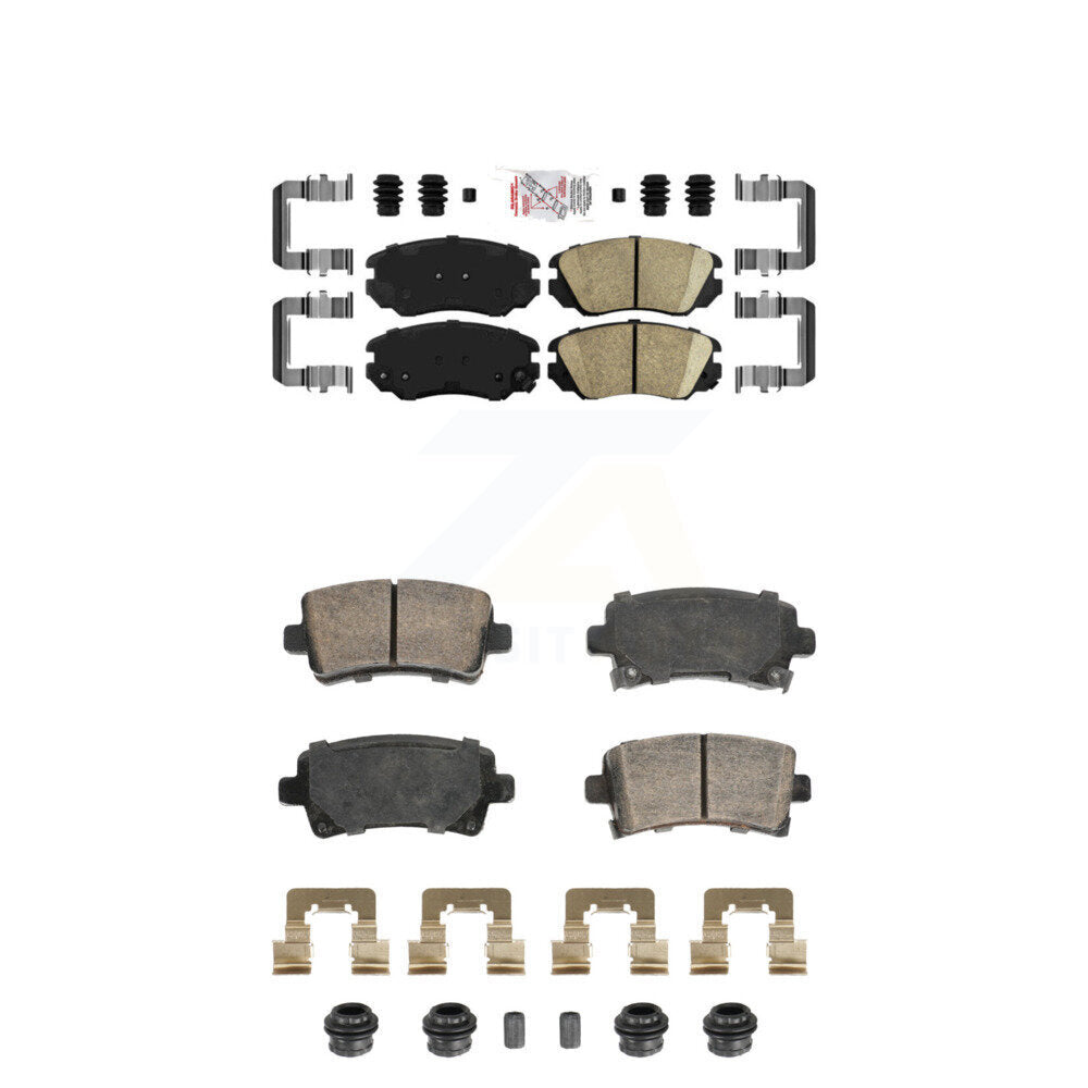 Ceramic Disc Brake Pads Front Rear Kit For Buick Chevrolet Malibu LaCrosse Regal
