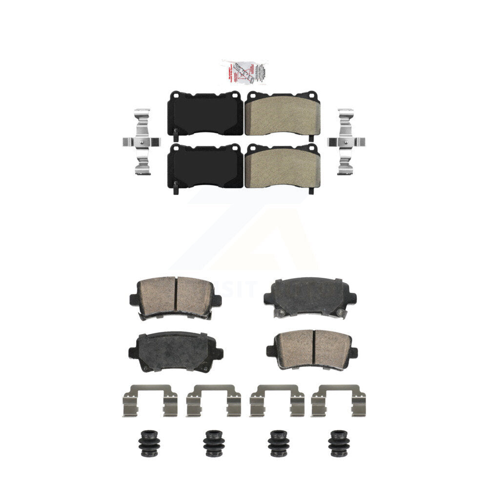 Semi-Metallic Ceramic Disc Brake Pads Front Rear Kit For Buick Regal Cadillac
