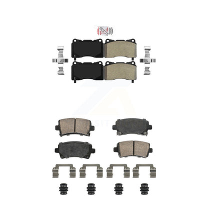 Semi-Metallic Ceramic Disc Brake Pads Front Rear Kit For Buick Regal Cadillac