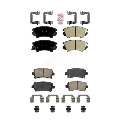 Semi-Metallic Ceramic Disc Brake Pads Front Rear Kit For Saab 9-5