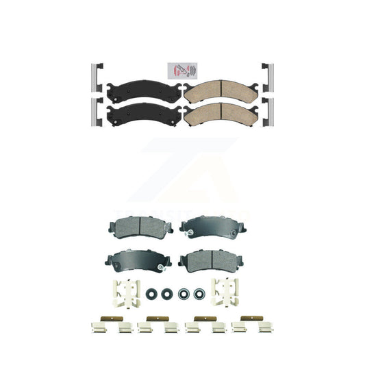 Ceramic Semi-Metallic Disc Brake Pads Front Rear Kit For Cadillac DTS DeVille
