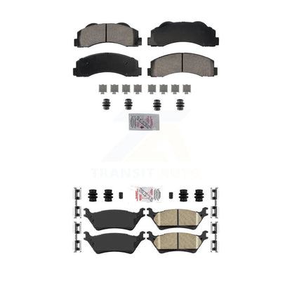 Ceramic Disc Brake Pads Front Rear Kit For Ford F-150