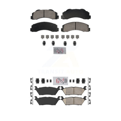 Ceramic Disc Brake Pads Front Rear Kit For Ford F-150