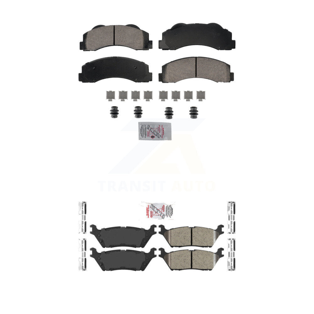 Ceramic Disc Brake Pads Front Rear Kit For Ford F-150