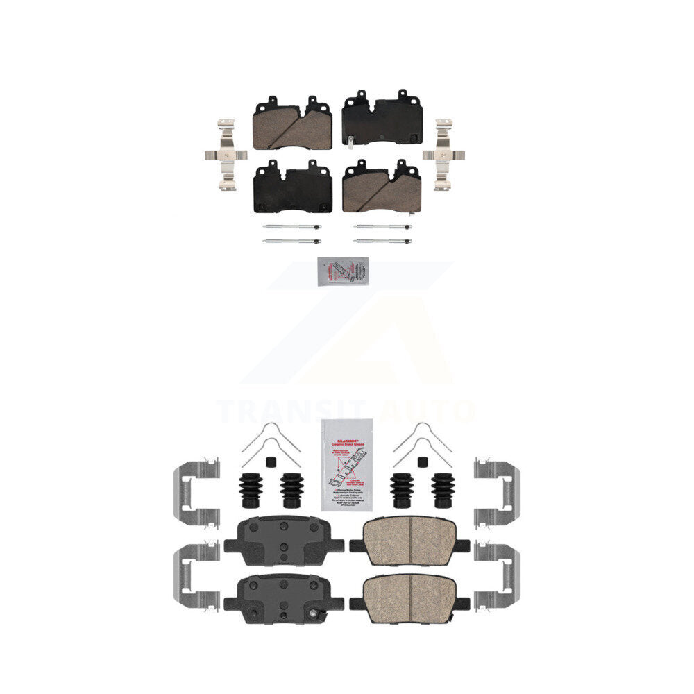 Ceramic Disc Brake Pads Front Rear Kit For Cadillac CT6
