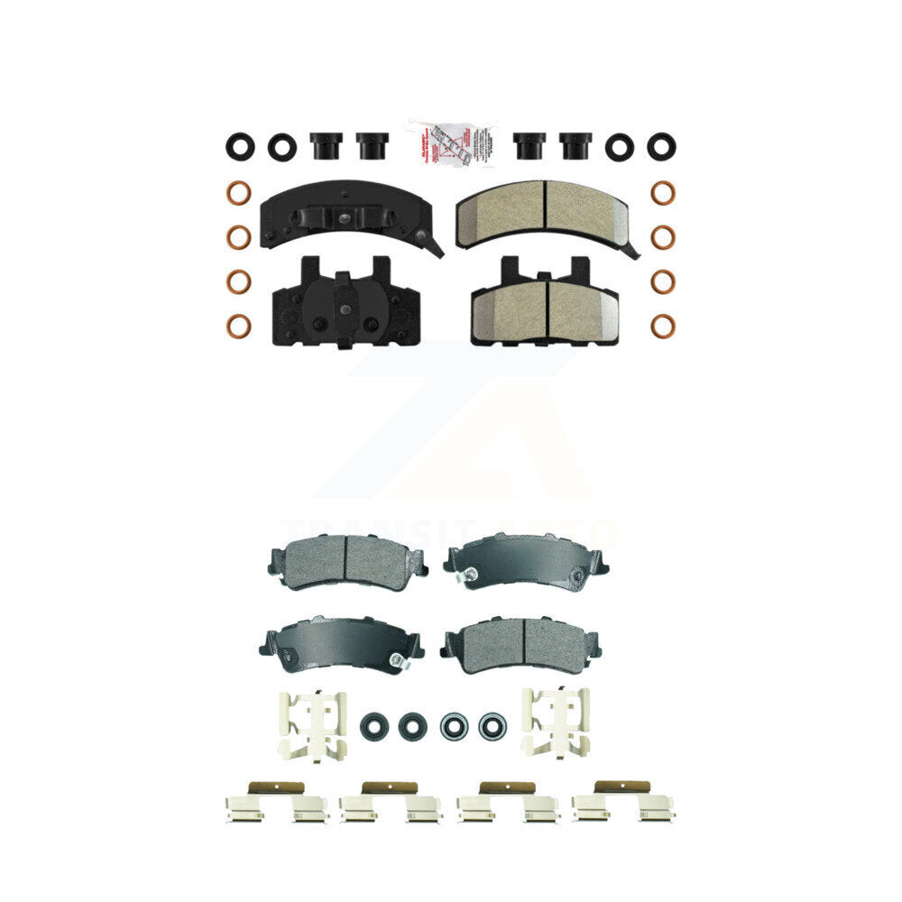 Semi-Metallic Disc Brake Pads Front Rear Kit For GMC Yukon Cadillac 60 Special