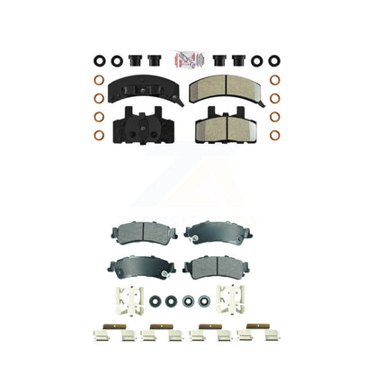Semi-Metallic Disc Brake Pads Front Rear Kit For GMC Yukon Cadillac 60 Special