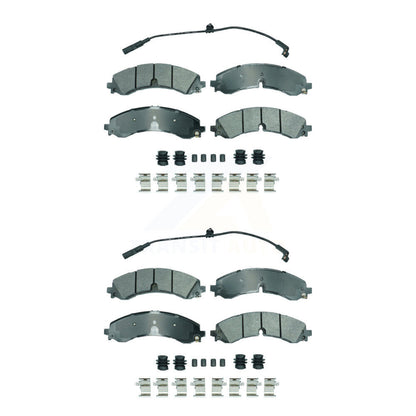 Semi-Metallic Disc Brake Pads Front Rear Kit For GMC Chevrolet Sierra 2500 HD
