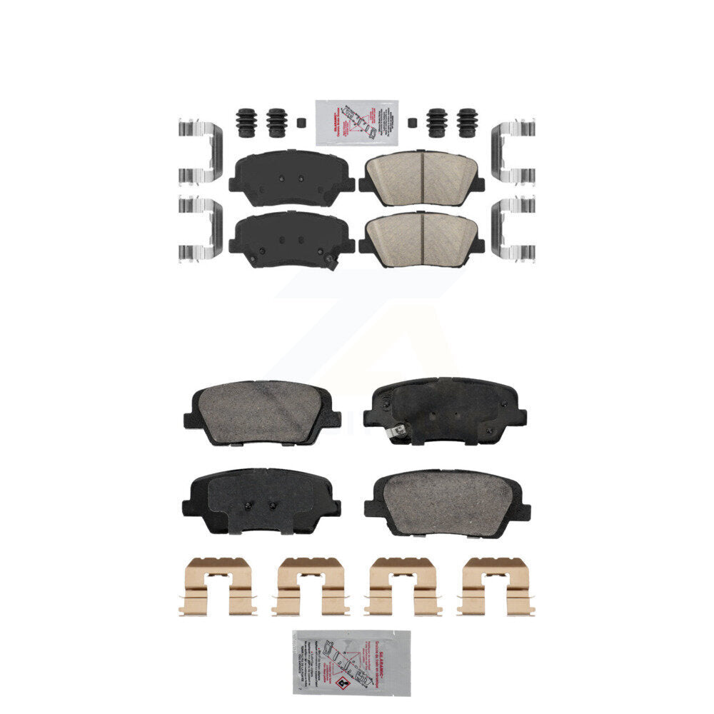 Ceramic Disc Brake Pads Front Rear Kit For Hyundai Santa Fe Sport Kia Sorento