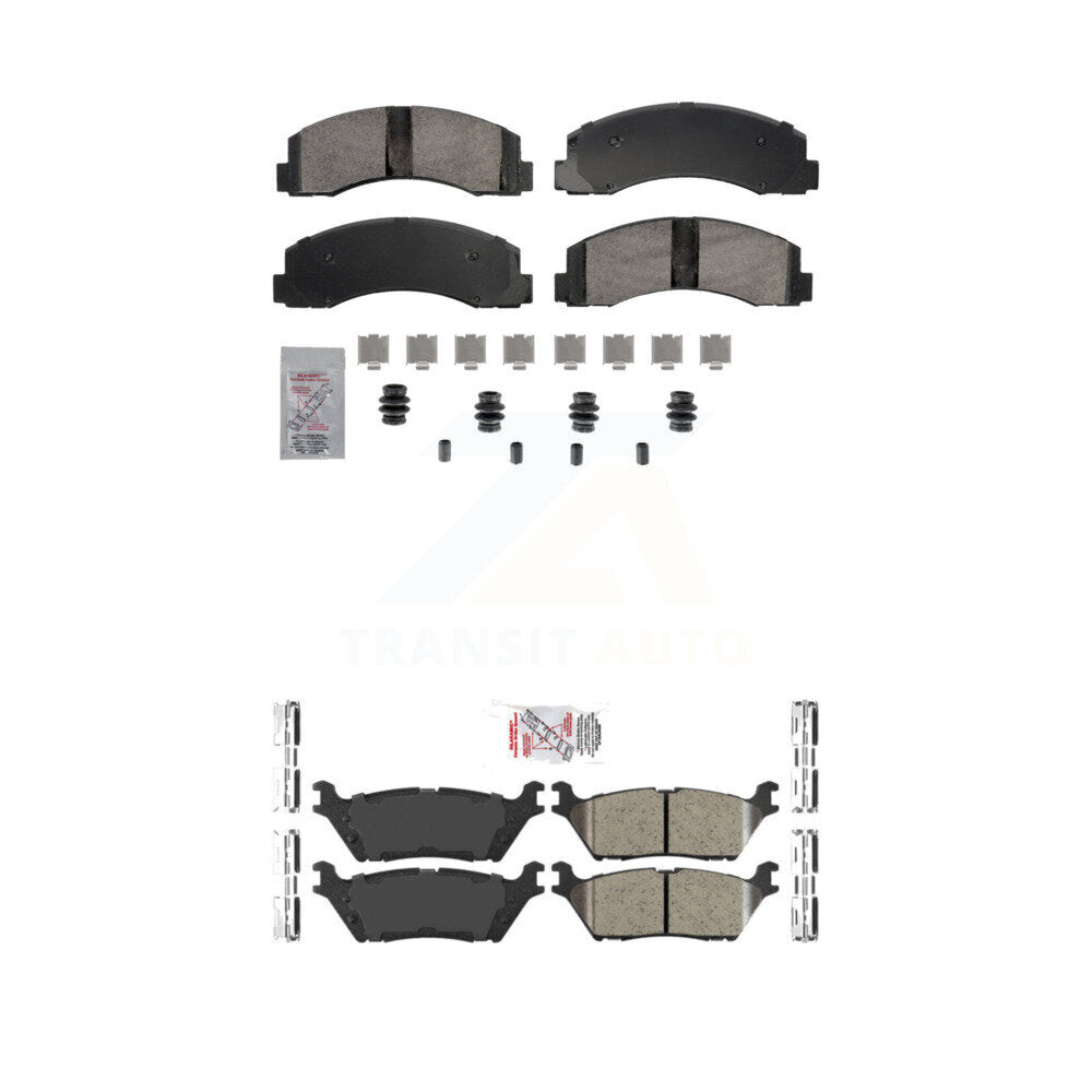 Ceramic Disc Brake Pads Front Rear Kit For Ford F-150 Expedition Lincoln