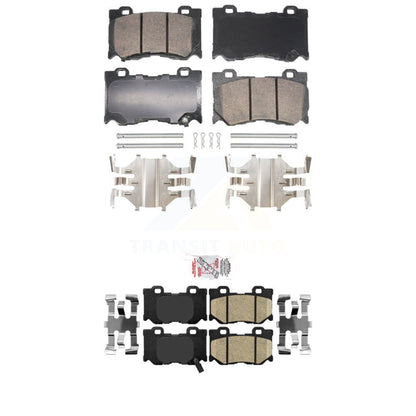Ceramic Disc Brake Pads Front Rear Kit For INFINITI G37 FX50