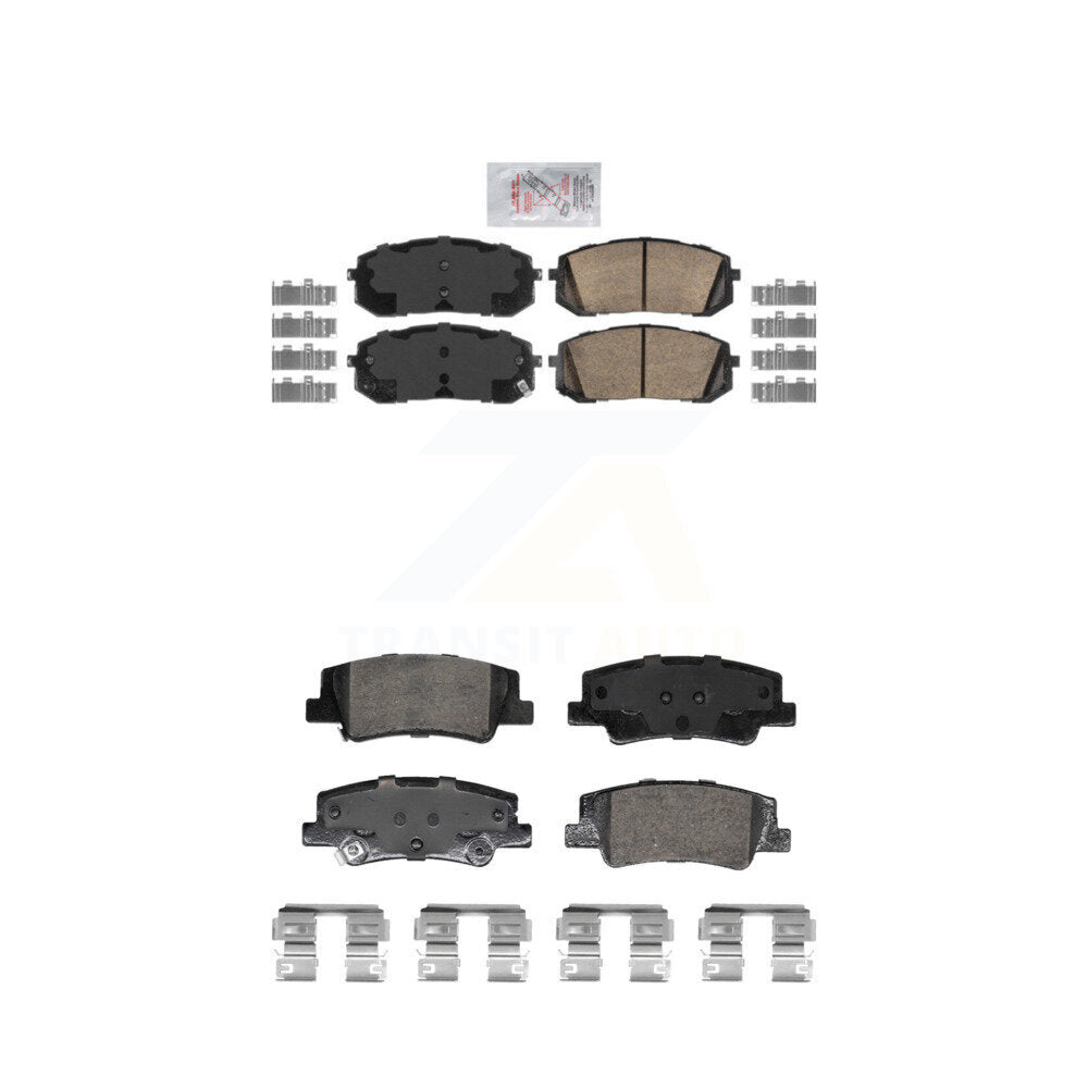 Ceramic Disc Brake Pads Front Rear Kit For Hyundai Sonata Kia Niro EV K5