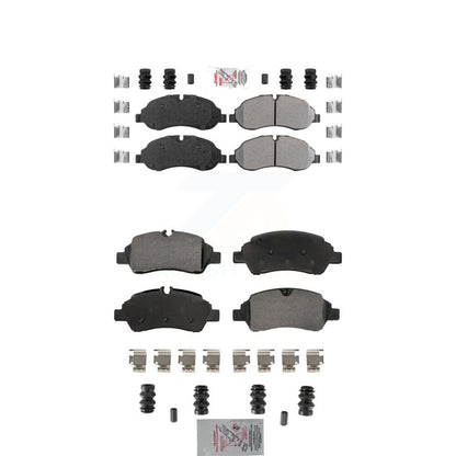 Semi-Metallic Disc Brake Pads Front Rear Kit For Ford Transit-250 Transit-150 HD